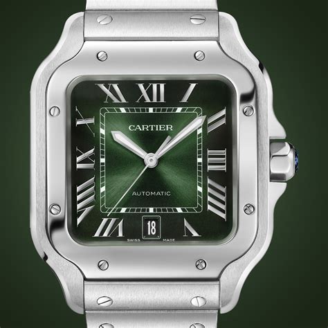 cartier santos green face